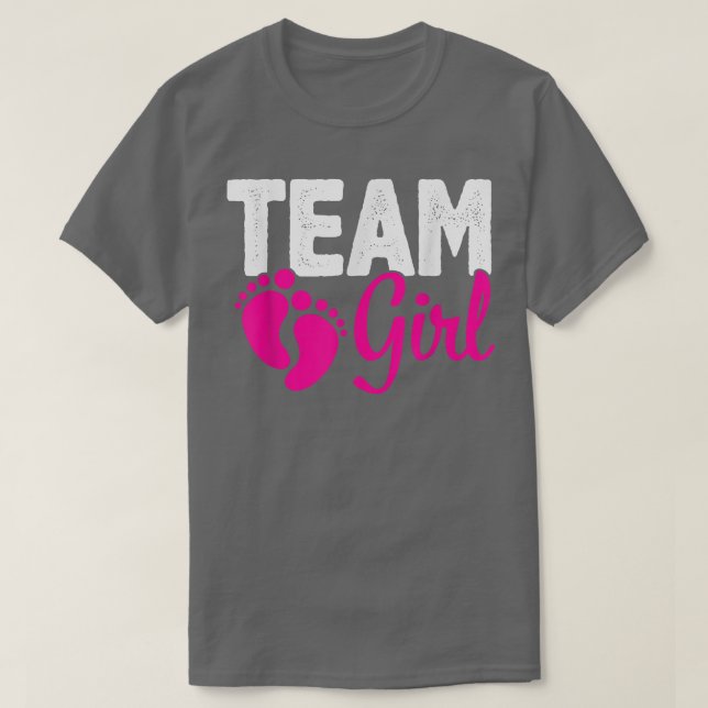 Gender Reveal Team Girl Pink  T-Shirt (Design Front)