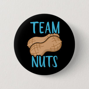 Gender reveal team nuts boy matching baby party button