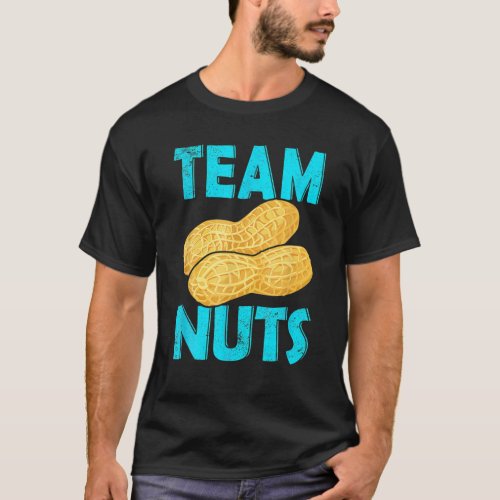 Gender Reveal Team Nuts Boy Matching Family T  T_Shirt