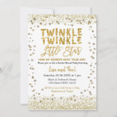 Gender Reveal Twinkle Little Star  Baby Shower Invitation (Front)