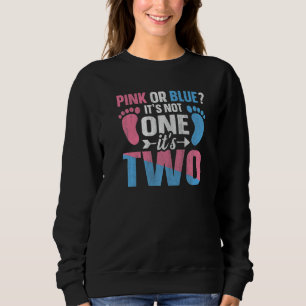 Gender Reveal Twins Quote for a Gender Reveal Mom  Sweatshirt