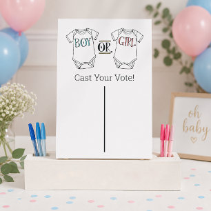 Gender Reveal Voting Poster