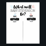 Gender Reveal Voting Poster<br><div class="desc">Add some fun to your gender reveal party with this personalized poster.</div>
