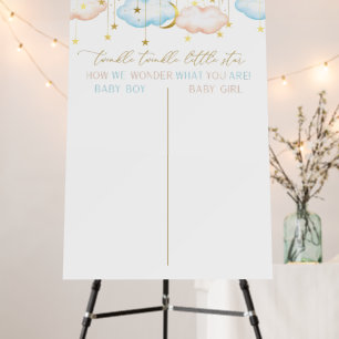 Gender Reveal Voting Sign , Twinkle Little Star