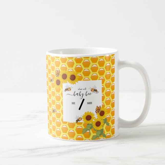 Gender reveal what will baby be coffee mug (Right)