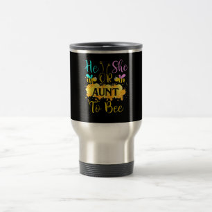 Gender Reveal What Will It Bee – Gift For Aunt Travel Mug