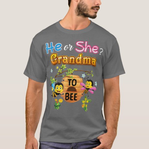 Gender Reveal What Will It Bee Shirt He or She Gra