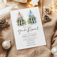 Gender Reveal Winter Invitation
