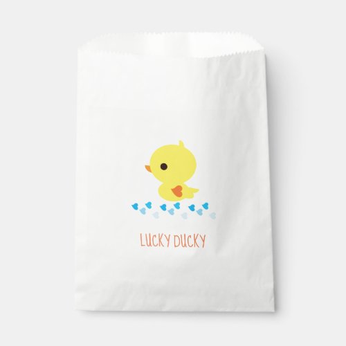 Gender Reveal _ Yellow Lucky Ducky Favor Bag