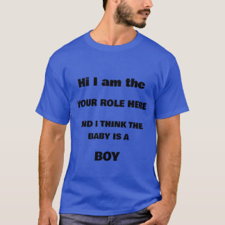Gender revel t-shirt for a boy