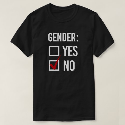 Gender Yes or No T_Shirt