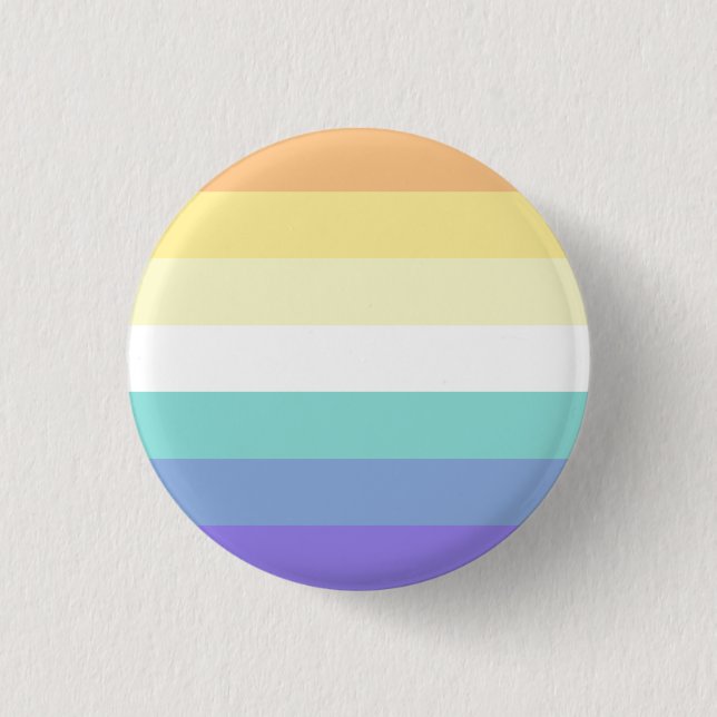 Genderfaun Pride Flag Badge Button (Front)