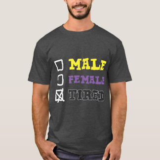 Genderfluid Androgyne ired Non Binary T-Shirt