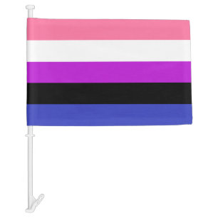 Genderfluid Car Flag