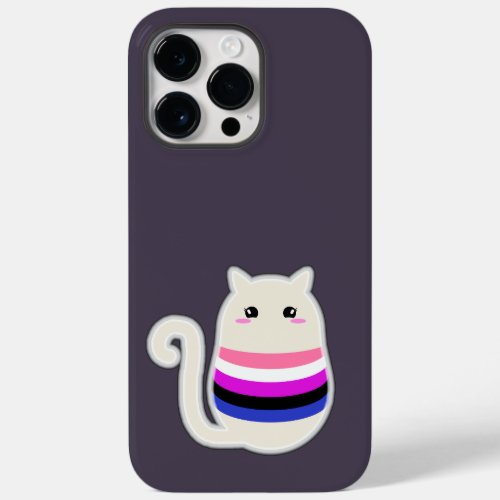 Genderfluid Cat Case_Mate iPhone 14 Pro Max Case