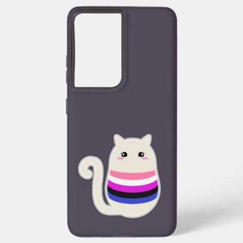 Genderfluid Cat Samsung Galaxy S21 Ultra Case