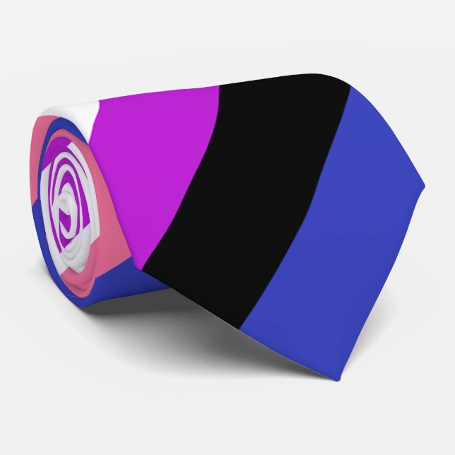 Genderfluid Colors Krawatte Neck Tie (Rolled)