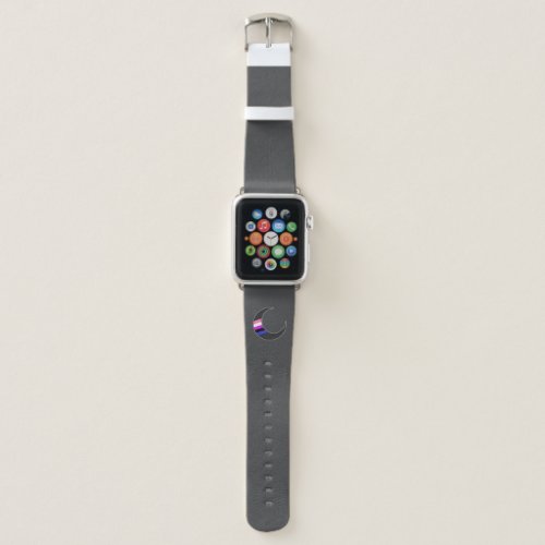 Genderfluid Crescent Moon Apple Watch Band