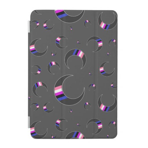 Genderfluid Crescent Moon iPad Mini Cover