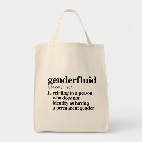 Genderfluid Definition _ Defined LGBTQ Terms _ Tote Bag