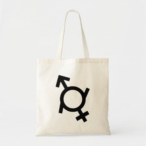 Genderfluid Female and Male Gender Symbol Tote Bag