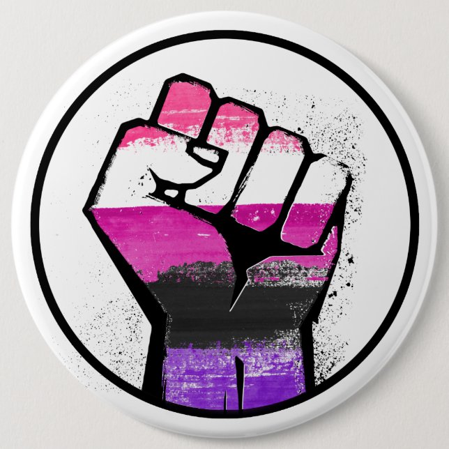 GENDERFLUID FIST BUTTON (Front)