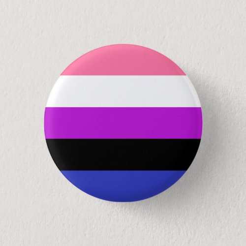 Genderfluid Flag Badge Button