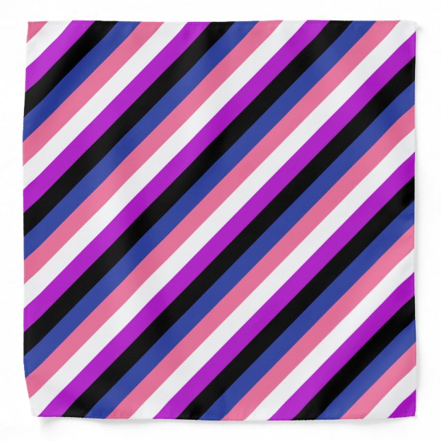 Genderfluid Flag Bandana (Front)