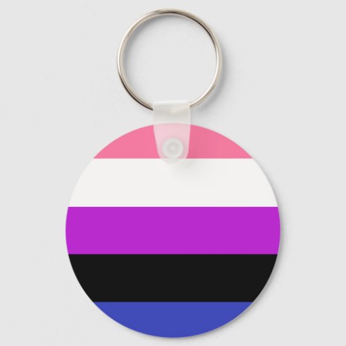 Genderfluid Flag LGBT Keychain