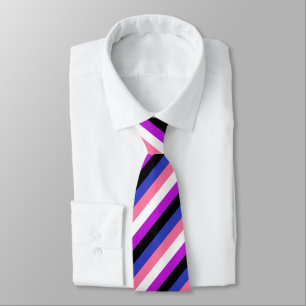 Genderfluid Flag Neck Tie