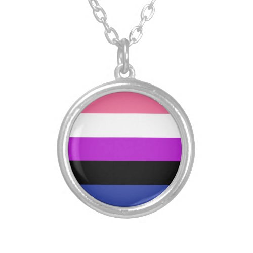 Genderfluid Flag Necklace