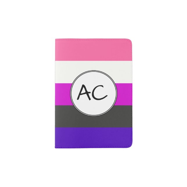 Genderfluid Flag Passport Holder (Front)