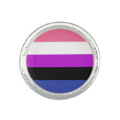 Genderfluid Flag Ring (Front)