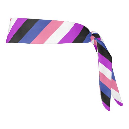 Genderfluid Flag Tie Headband
