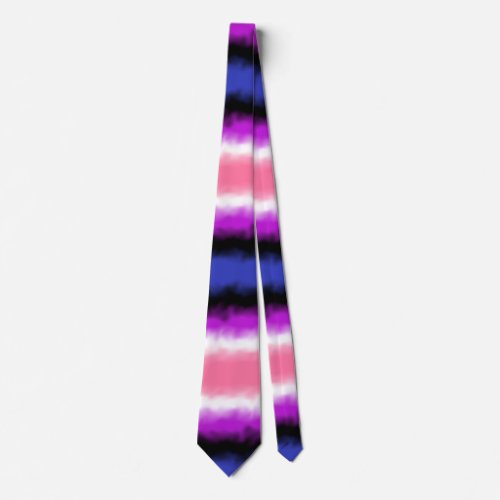 Genderfluid Flag Wide Stripe Neck Tie