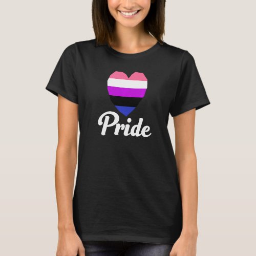 Genderfluid Gay Pride Rainbow Word  1 T_Shirt