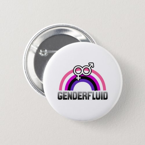 Genderfluid Gender Symbol Button