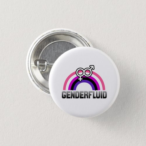 Genderfluid Gender Symbol Button