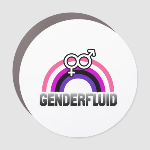Genderfluid Gender Symbol Car Magnet
