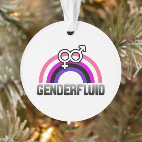 Genderfluid Gender Symbol Ornament