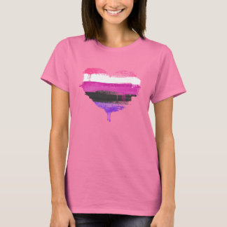 GENDERFLUID HEART - GENDERFLUID LOVE - T-Shirt