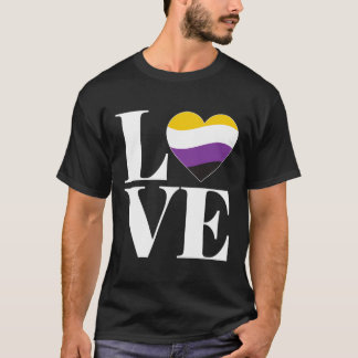 Genderfluid 'Love' Agender Gift For Non-Binary Pri T-Shirt