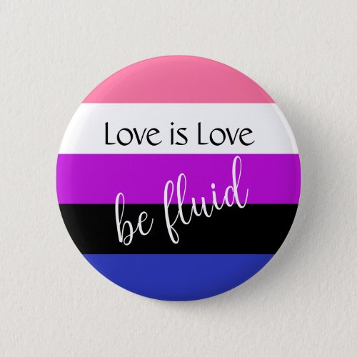 Genderfluid Love is Love Custom Text Button