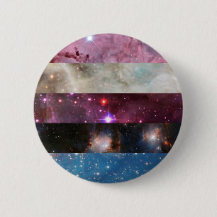 Genderfluid nebula flag pin