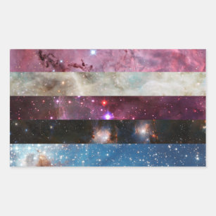 Genderfluid nebula flag stickers