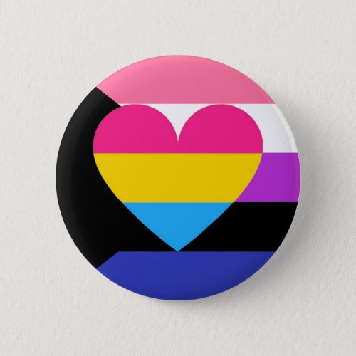 Genderfluid Panromantic Demisexual Pride Button