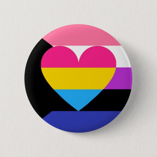 Genderfluid Panromantic Demisexual Pride Button 0234