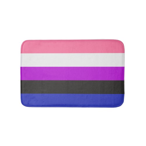 Genderfluid Pride Bath Mat