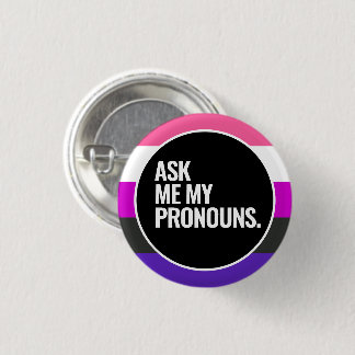 Genderfluid Pride Button