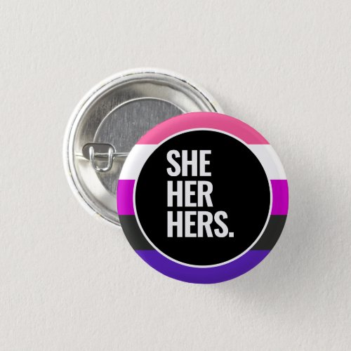 Genderfluid Pride Button